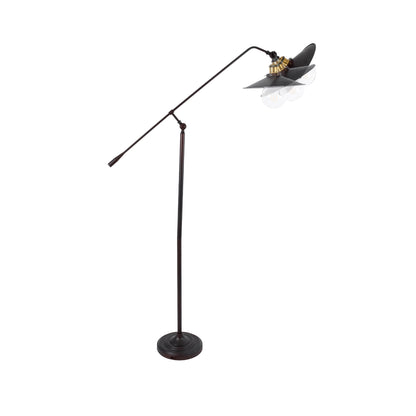 SILENE 01243 Vintage Επιδαπέδιο Φωτιστικό με Ντουί 1 x E27 AC 220-240V IP20 - Μαύρο & Χρυσό - Μ30 x Π30 x Υ194