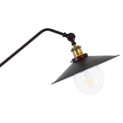 SILENE 01243 Vintage Επιδαπέδιο Φωτιστικό με Ντουί 1 x E27 AC 220-240V IP20 - Μαύρο & Χρυσό - Μ30 x Π30 x Υ194