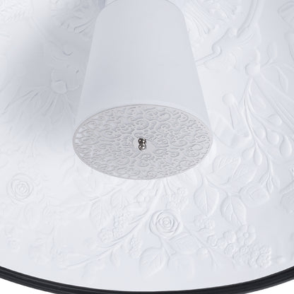 SERENIA 01270 Μοντέρνο Κρεμαστό Φωτιστικό Οροφής με Ντουί 1 x E27 AC 220-240V IP20 - Μαύρο & Λευκό - Μ60 x Π60 x Υ30