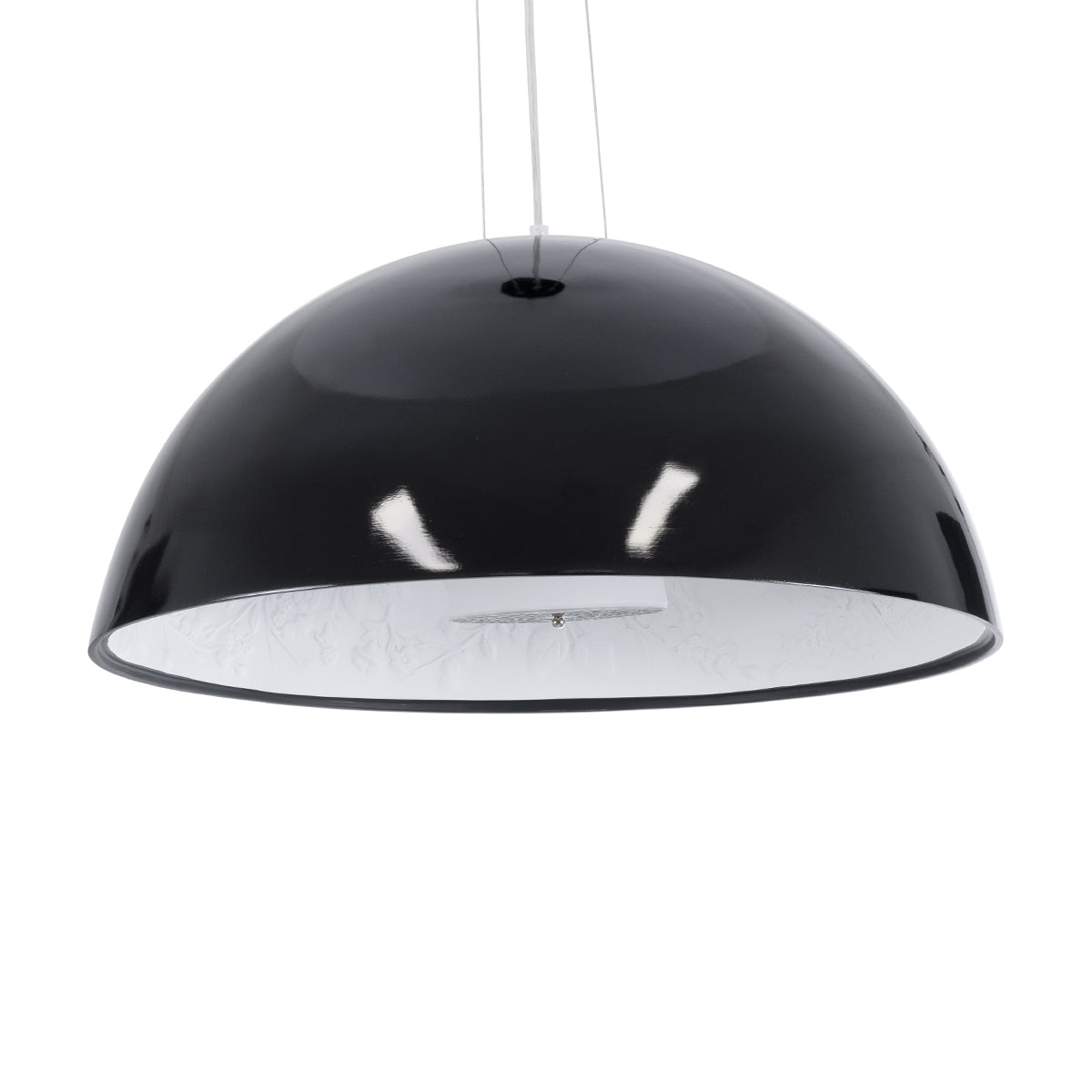 SERENIA 01270 Μοντέρνο Κρεμαστό Φωτιστικό Οροφής με Ντουί 1 x E27 AC 220-240V IP20 - Μαύρο & Λευκό - Μ60 x Π60 x Υ30