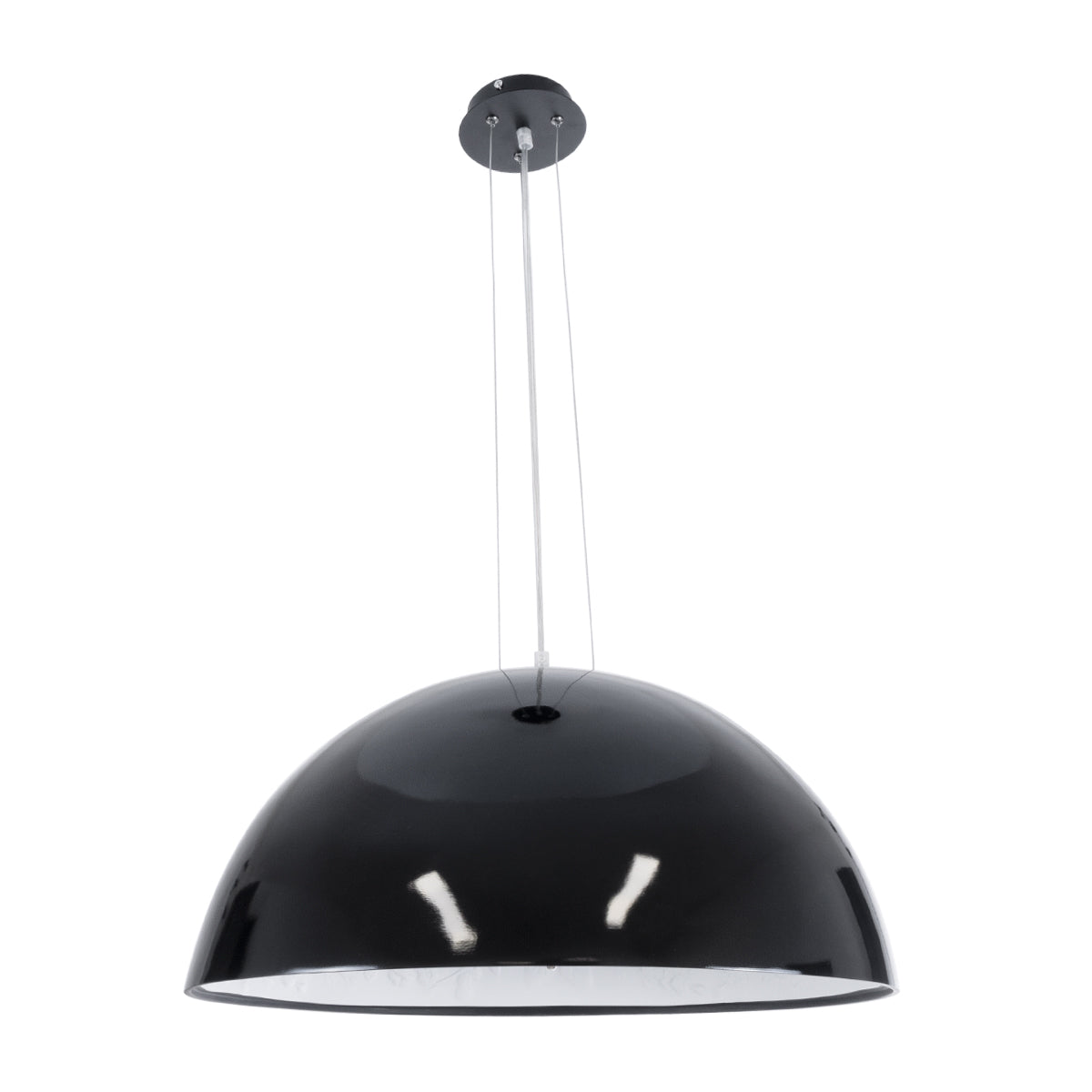 SERENIA 01270 Μοντέρνο Κρεμαστό Φωτιστικό Οροφής με Ντουί 1 x E27 AC 220-240V IP20 - Μαύρο & Λευκό - Μ60 x Π60 x Υ30