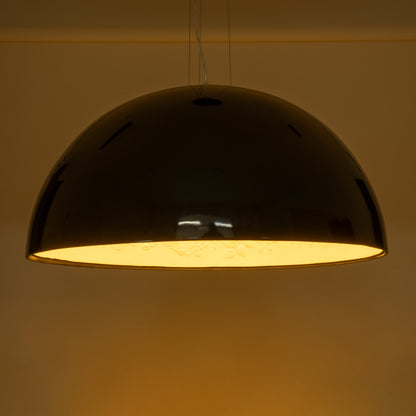 SERENIA BLACK 01272 Μοντέρνο Κρεμαστό Φωτιστικό Οροφής Μονόφωτο 1 x E27 AC220-240V IP20 - Φ90 x Υ40cm - Μαύρο Γύψινο Καμπάνα