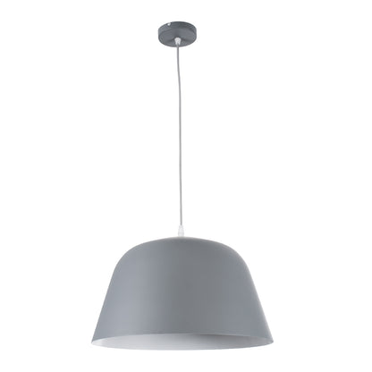 UPVALE 01282 Μοντέρνο Κρεμαστό Φωτιστικό Οροφής με Ντουί 1 x E27 AC 220-240V IP20 - Γκρι & Λευκό - Μ40 x Π40 x Υ24