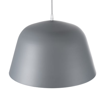 UPVALE 01282 Μοντέρνο Κρεμαστό Φωτιστικό Οροφής με Ντουί 1 x E27 AC 220-240V IP20 - Γκρι & Λευκό - Μ40 x Π40 x Υ24