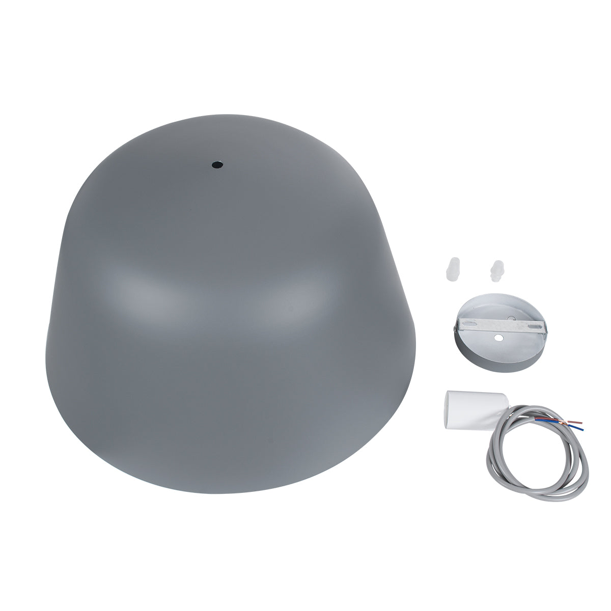 UPVALE 01282 Μοντέρνο Κρεμαστό Φωτιστικό Οροφής με Ντουί 1 x E27 AC 220-240V IP20 - Γκρι & Λευκό - Μ40 x Π40 x Υ24