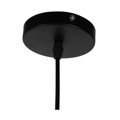 SANTORINI 01289 Vintage Κρεμαστό Φωτιστικό Οροφής Μονόφωτο 3D από Επεξεργασμένο Σκληρό Καφέ Χαρτόνι Καμπάνα Φ40 x Y34cm