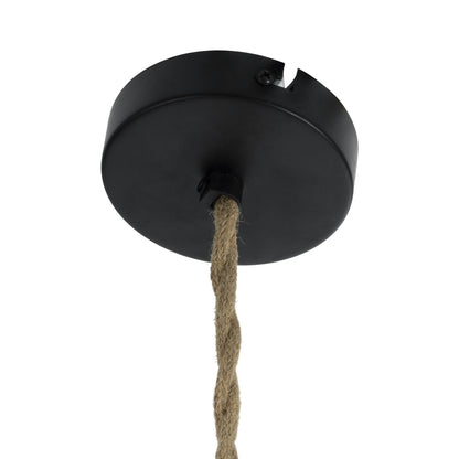 TRIBECA 01319 Boho Κρεμαστό Φωτιστικό Οροφής με Ντουί 1 x E27 AC 220-240V IP20 - Γκρι & Μπεζ - Μ20 x Π20 x Υ26