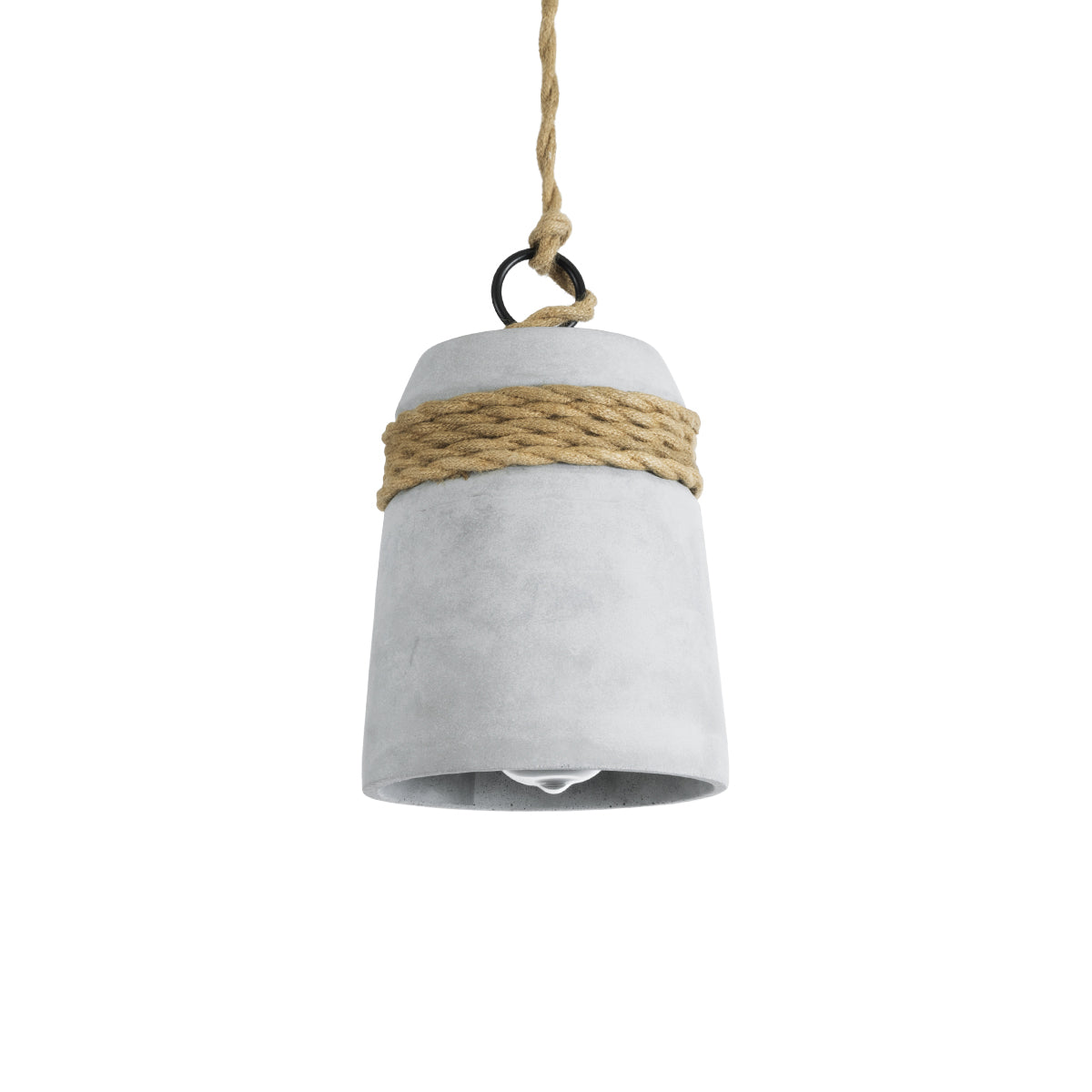 TRIBECA 01319 Boho Κρεμαστό Φωτιστικό Οροφής με Ντουί 1 x E27 AC 220-240V IP20 - Γκρι & Μπεζ - Μ20 x Π20 x Υ26