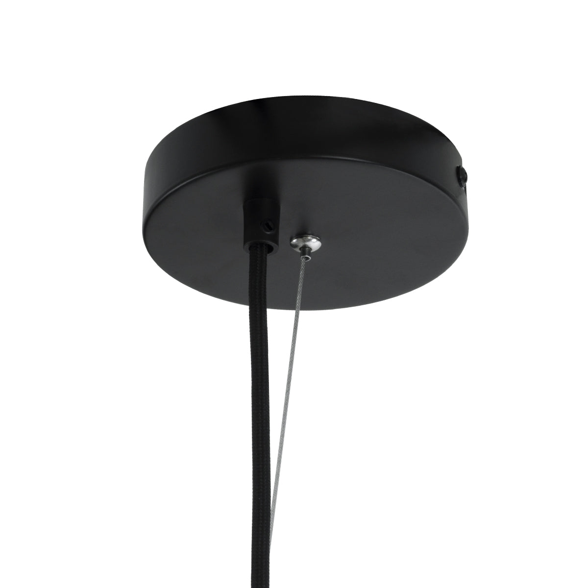 DURANT 01324 Μοντέρνο Κρεμαστό Φωτιστικό Πλέγμα Μονόφωτο 1 x E27 IP20 Γκρι Τσιμέντο με Μπεζ Μέταλλο - Μ35 x Π35 x Υ35cm