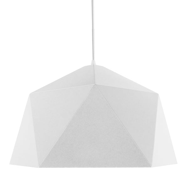HEXAGON 01378 Μοντέρνο Κρεμαστό Φωτιστικό Οροφής με Ντουί 1 x E27 AC 220-240V IP20 - Λευκό & Χρυσό - Μ46 x Π46 x Y25