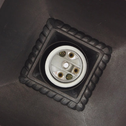 LINCOLN 01399 Vintage Industrial Κρεμαστό Φωτιστικό Οροφής Μονόφωτο 1 x E27 Σκούρο Καφέ Μεταλλικό Πλέγμα Μ8.5 x Π8.5 x Υ26cm