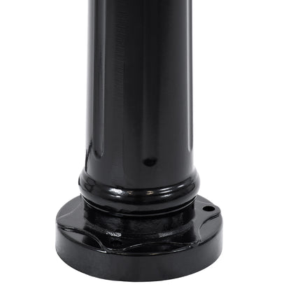 ELLIPSE 01401 Vintage Φωτιστικό Κολωνάκι Κήπου Μονόφωτο 1 x E27 Μαύρο Μεταλλικό Πλέγμα L17 x W16 x H105cm