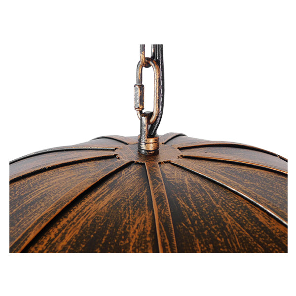 UMBRELLA 01406 Vintage Industrial Κρεμαστό Φωτιστικό Οροφής Πολύφωτο 5 x E27 Μαύρο Καφέ Σκουριά Μεταλλικό Φ58 x Υ60cm