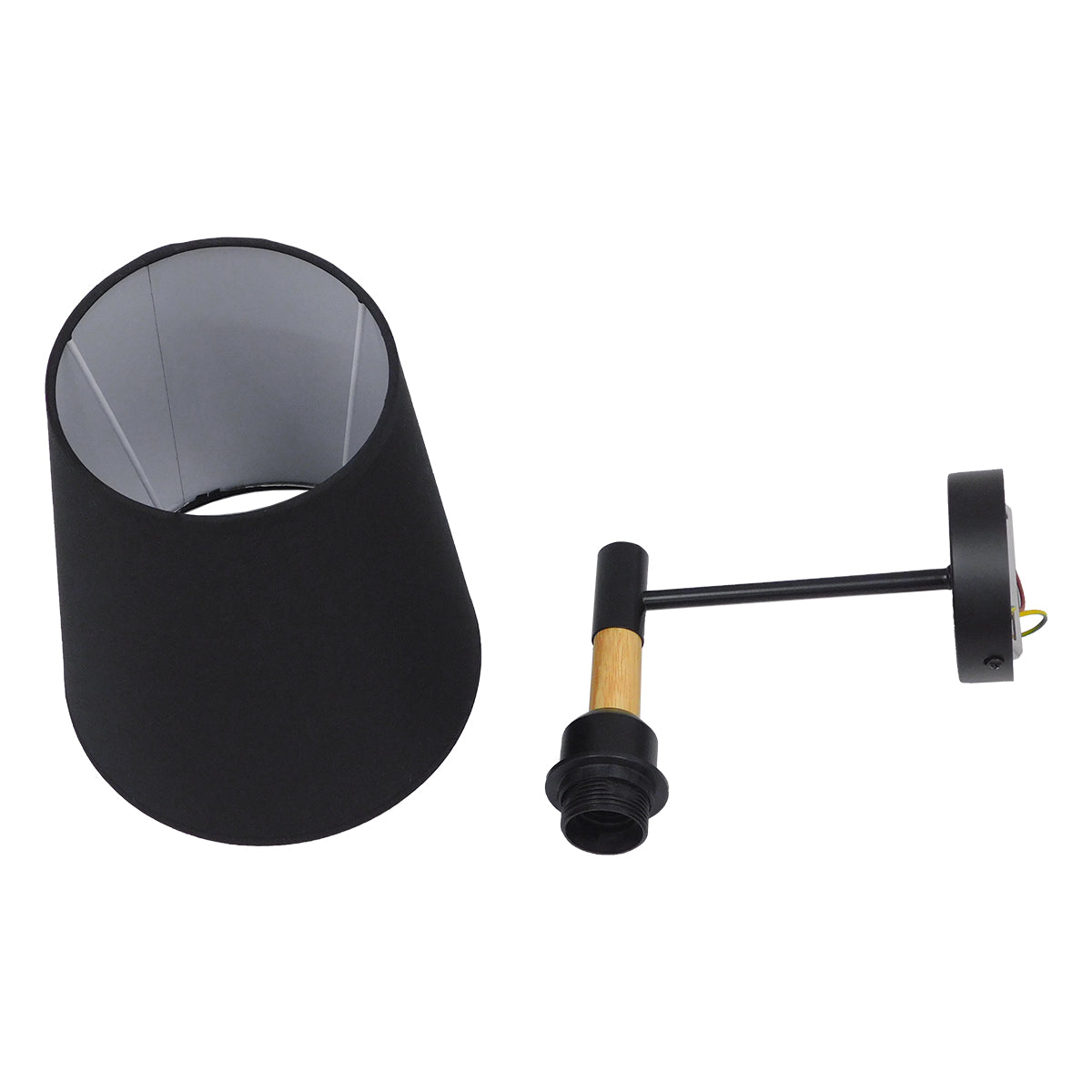 LYDFORD 01432 Μοντέρνο Φωτιστικό Τοίχου - Απλίκα με Ντουί 1 x E27 AC 220-240V IP20 - Μαύρο - Μ20 x Π28 x Υ36