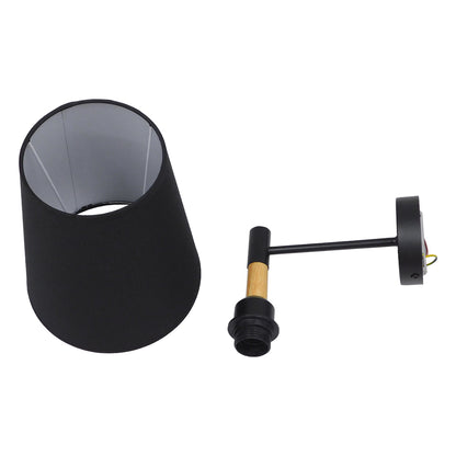 LYDFORD 01432 Μοντέρνο Φωτιστικό Τοίχου - Απλίκα με Ντουί 1 x E27 AC 220-240V IP20 - Μαύρο - Μ20 x Π28 x Υ36