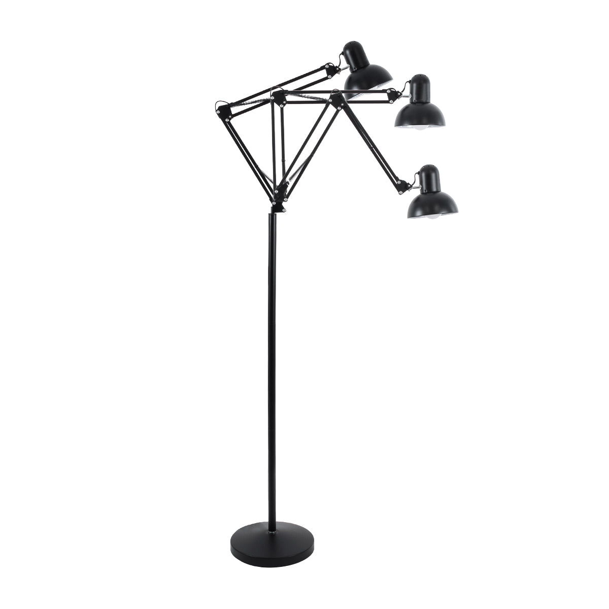 AUDREY 01468 Vintage Επιδαπέδιο Φωτιστικό με Ντουί 1 x E27 AC 220-240V IP20 - Μαύρο - Μ15 x Π15 x Υ190