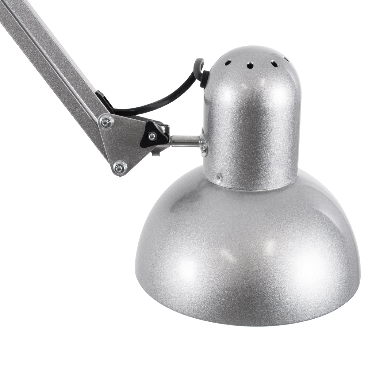 AUDREY 01469 Vintage Επιδαπέδιο Φωτιστικό με Ντουί 1 x E27 AC 220-240V IP20 - Ασημί - Μ15 x Π15 x Υ190