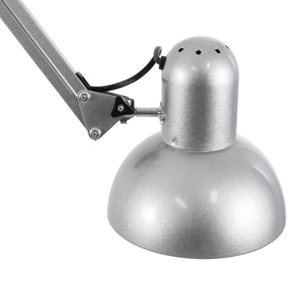 AUDREY 01469 Vintage Επιδαπέδιο Φωτιστικό με Ντουί 1 x E27 AC 220-240V IP20 - Ασημί - Μ15 x Π15 x Υ190