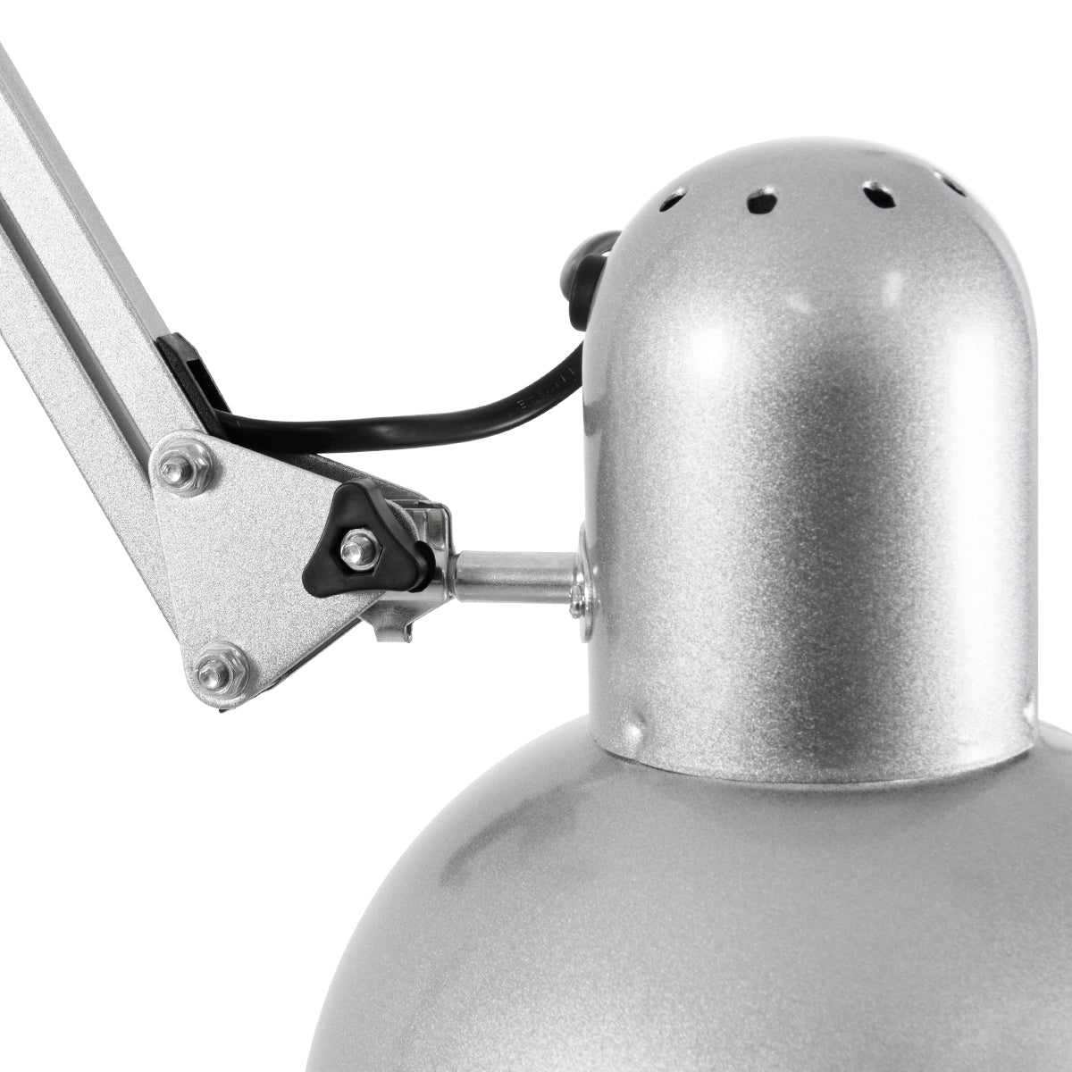 AUDREY 01469 Vintage Επιδαπέδιο Φωτιστικό με Ντουί 1 x E27 AC 220-240V IP20 - Ασημί - Μ15 x Π15 x Υ190