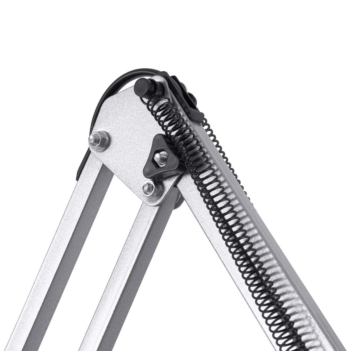 AUDREY 01469 Vintage Επιδαπέδιο Φωτιστικό με Ντουί 1 x E27 AC 220-240V IP20 - Ασημί - Μ15 x Π15 x Υ190