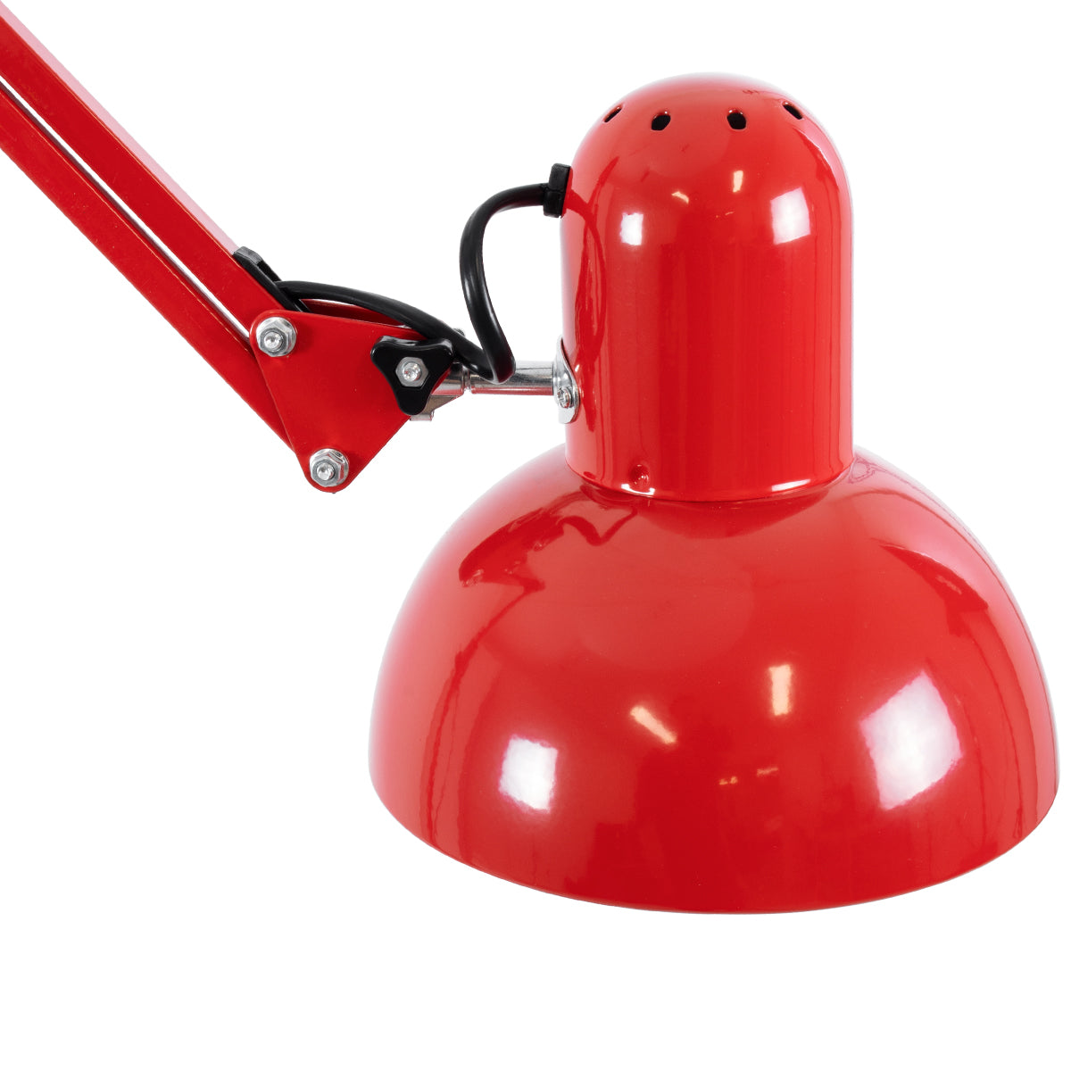 AUDREY 01470 Vintage Επιδαπέδιο Φωτιστικό με Ντουί 1 x E27 AC 220-240V IP20 - Κόκκινο - Μ15 x Π15 x Υ190