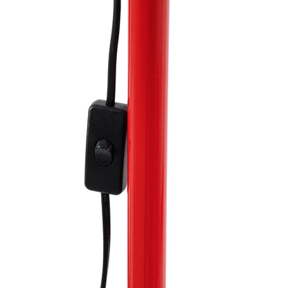 AUDREY 01470 Vintage Επιδαπέδιο Φωτιστικό με Ντουί 1 x E27 AC 220-240V IP20 - Κόκκινο - Μ15 x Π15 x Υ190