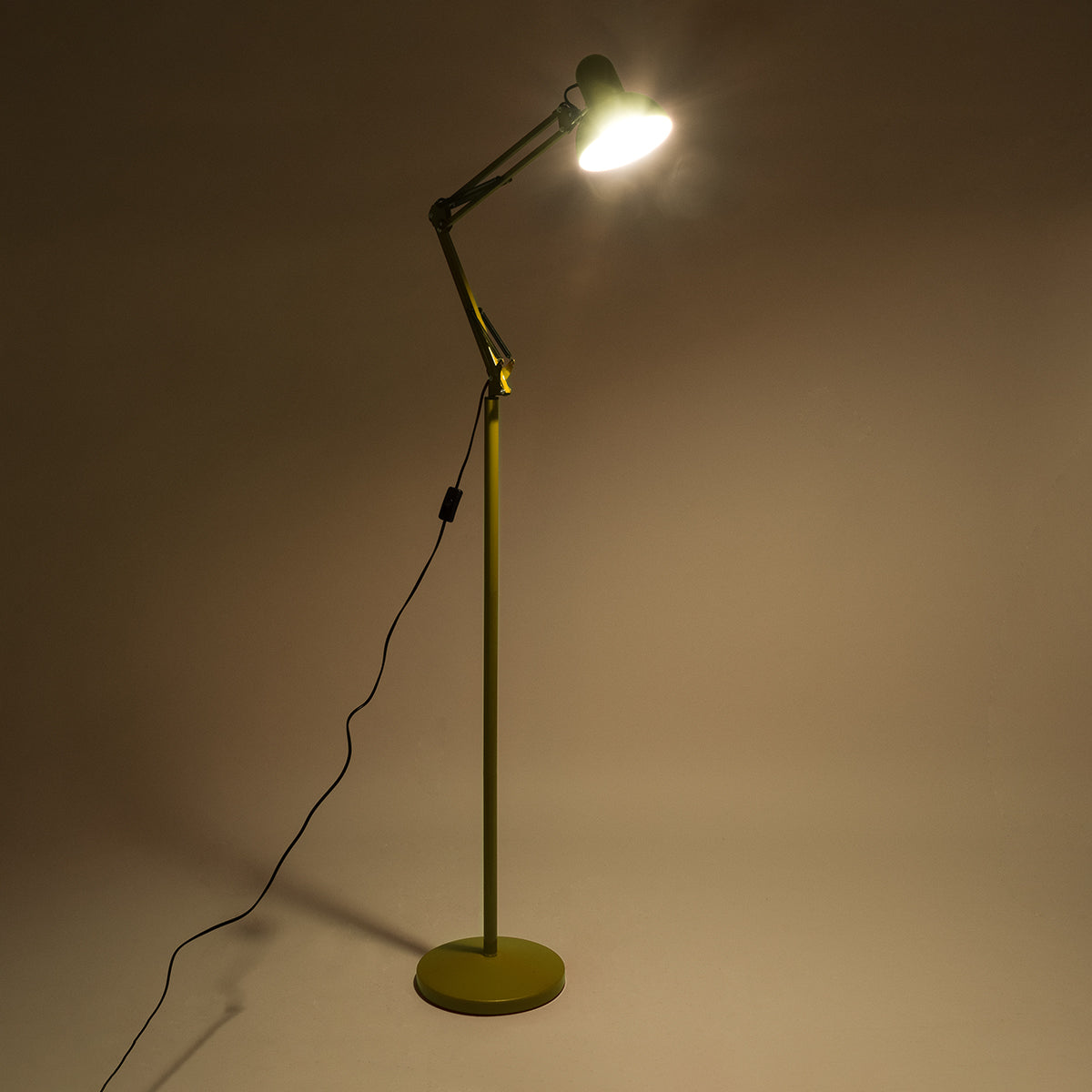 AUDREY 01472 Modern Floor Lamp with 1 x E27 AC 220-240V IP20 Socket - Yellow - L15 x W15 x H190