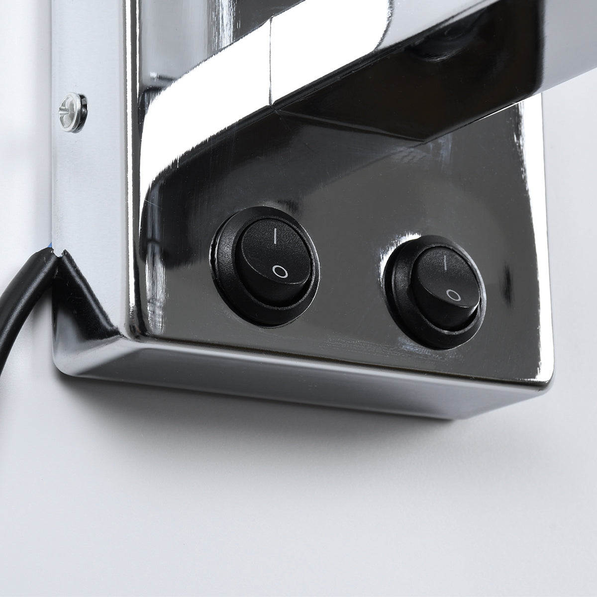 ELEGANT 01495 Μοντέρνο Φωτιστικό Τοίχου - Απλίκα Ξενοδοχείου Reading Light με Ντουί 1 x E27 LED 3W 360lm 36° AC 220-240V IP20 Θερμό Λευκό 2700K - Bridgelux COB Chip - Χρώμιο & Λευκό - Μ17 x Π21 x Υ43