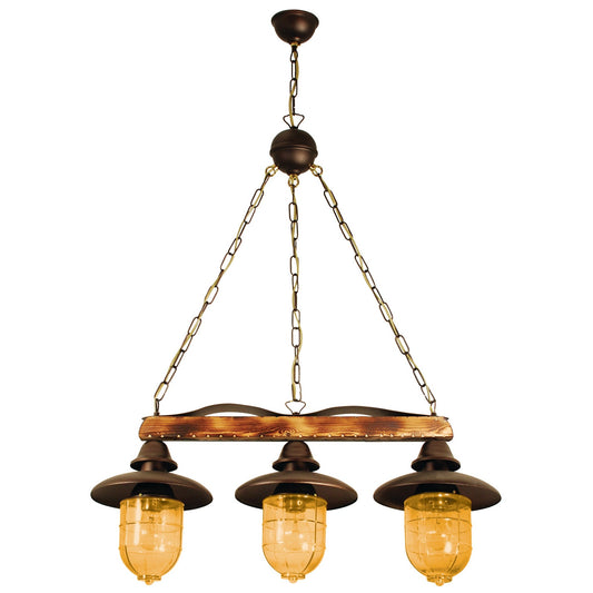 PDA 113-3 YL ΚΡΕΜ 3/Φ ΡΑΓΑ ΞΥΛΟ-ΣΚΟΥΡΙΑ 3xΕ27 80x24x110