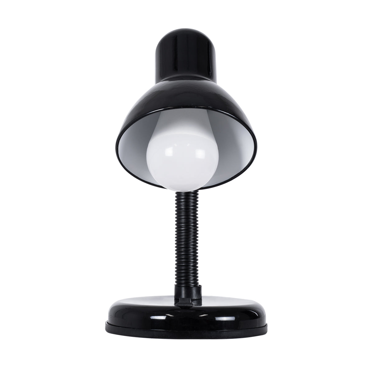 STUDENT 01530 Μοντέρνο Επιτραπέζιο Φωτιστικό Πορτατίφ με Ντουί 1 x E27 AC 220-240V IP20 - Μαύρο - Μ12 x Π12 x Υ32
