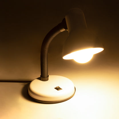 STUDENT 01531 Μοντέρνο Επιτραπέζιο Φωτιστικό Πορτατίφ με Ντουί 1 x E27 AC 220-240V IP20 - Λευκό - Μ12 x Π12 x Υ32