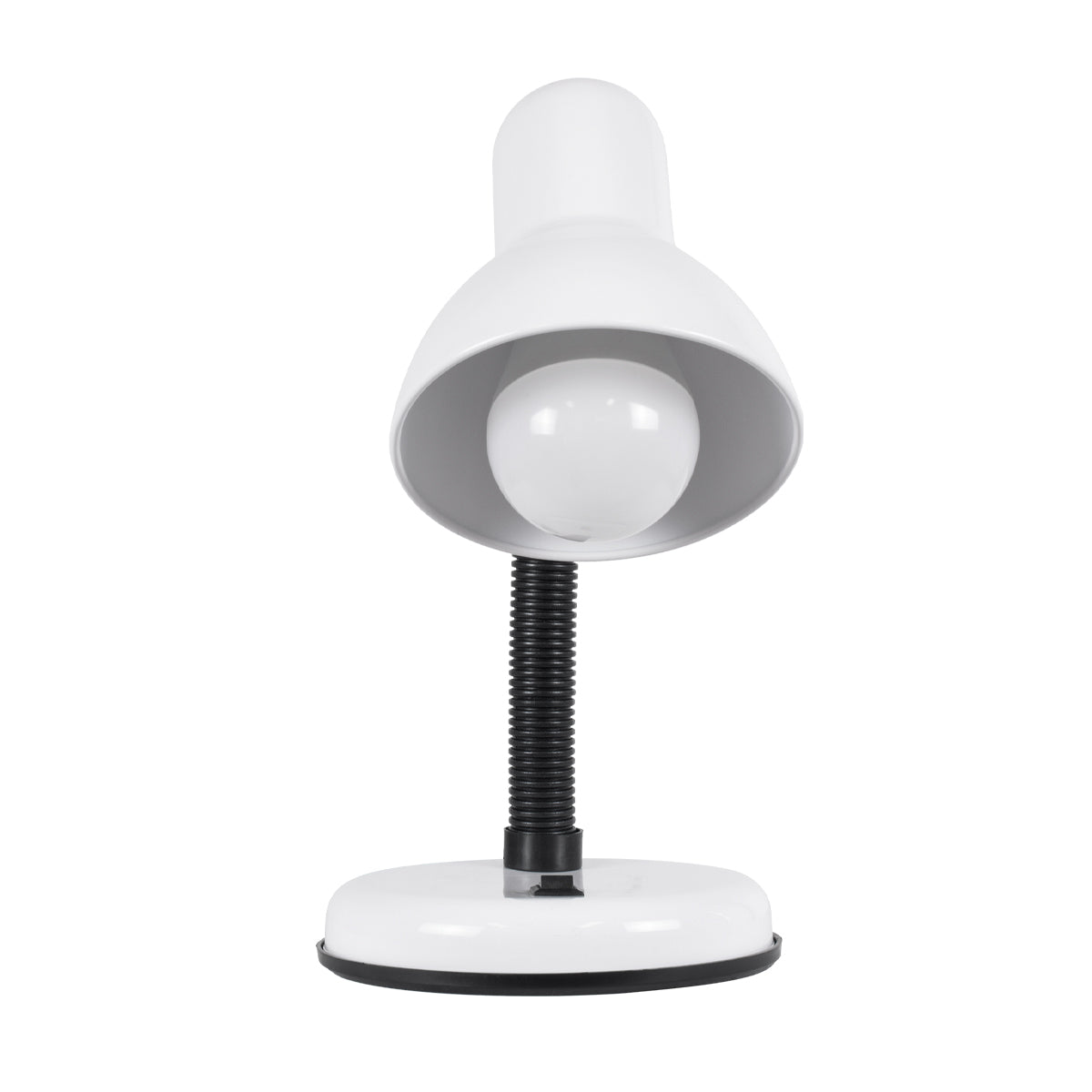 STUDENT 01531 Μοντέρνο Επιτραπέζιο Φωτιστικό Πορτατίφ με Ντουί 1 x E27 AC 220-240V IP20 - Λευκό - Μ12 x Π12 x Υ32