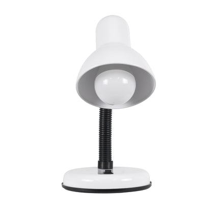 STUDENT 01531 Μοντέρνο Επιτραπέζιο Φωτιστικό Πορτατίφ με Ντουί 1 x E27 AC 220-240V IP20 - Λευκό - Μ12 x Π12 x Υ32