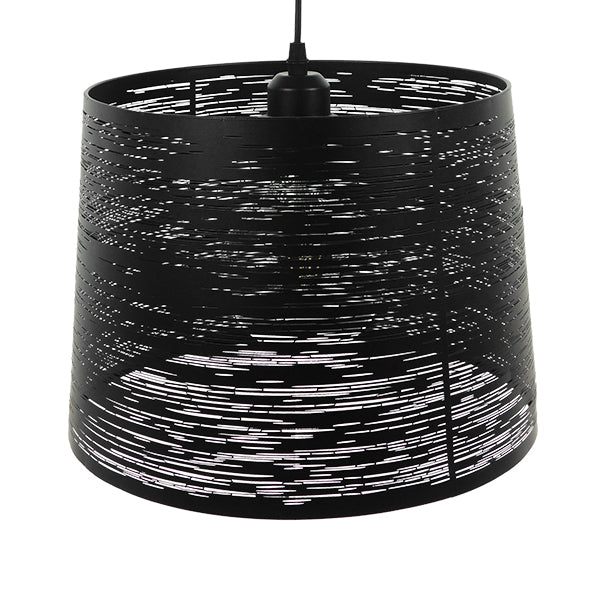 ACCADEMIA 01556 Μοντέρνο Κρεμαστό Φωτιστικό Οροφής με Ντουί 1 x E27 AC 220-240V IP20 - Μαύρο - Μ35 x Π35 x Υ25