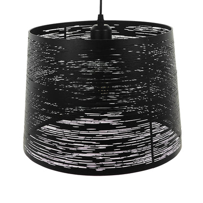 ACCADEMIA 01556 Μοντέρνο Κρεμαστό Φωτιστικό Οροφής με Ντουί 1 x E27 AC 220-240V IP20 - Μαύρο - Μ35 x Π35 x Υ25