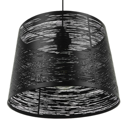 ACCADEMIA 01556 Μοντέρνο Κρεμαστό Φωτιστικό Οροφής με Ντουί 1 x E27 AC 220-240V IP20 - Μαύρο - Μ35 x Π35 x Υ25