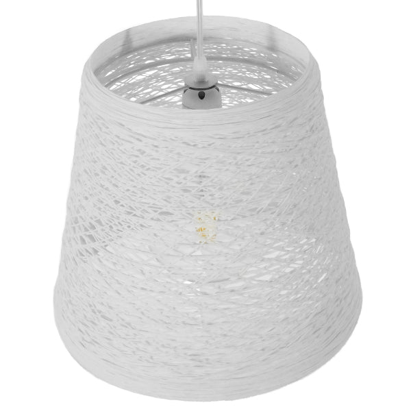 PLAYROOM 01562 Μοντέρνο Κρεμαστό Φωτιστικό Οροφής με Ντουί 1 x E27 AC 220-240V IP20 - Λευκό - Μ32 x Π32 x Υ27