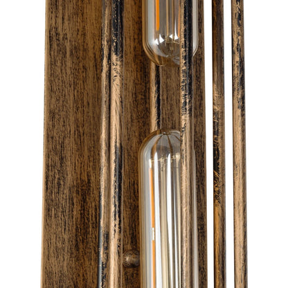 BESPOKE 01568 Vintage Φωτιστικό Τοίχου - Απλίκα με Ντουί 2 x E27 AC 220-240V IP20 - Χρυσό Εφέ Σκουριάς - Μ10 x Π11 x Υ47