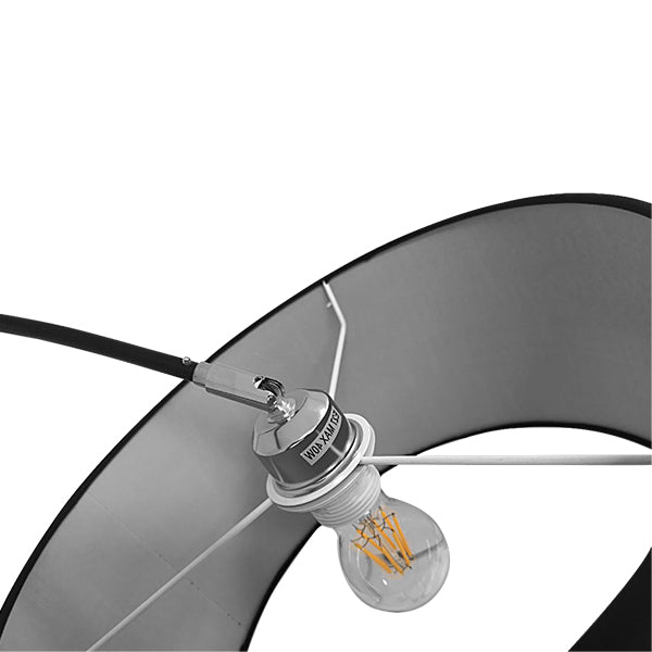 IMPERIAL 01587 Μοντέρνο Επιδαπέδιο Φωτιστικό με Ντουί 1 x E27 AC 220-240V IP20 - Μαύρο - Μ38 x Π38 x Υ172