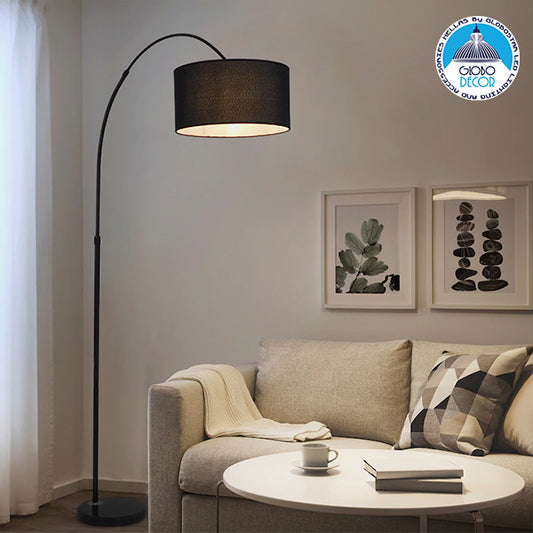 IMPERIAL 01587 Μοντέρνο Επιδαπέδιο Φωτιστικό με Ντουί 1 x E27 AC 220-240V IP20 - Μαύρο - Μ38 x Π38 x Υ172