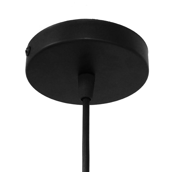 KAIRI 01618 Μοντέρνο Κρεμαστό Φωτιστικό Οροφής με Ντουί 1 x E27 AC 220-240V IP20 - Μαύρο & Λευκό - Μ38 x Π38 x Υ39