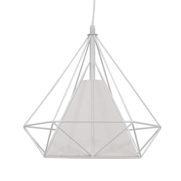 KAIRI 01619 Μοντέρνο Κρεμαστό Φωτιστικό Οροφής με Ντουί 1 x E27 AC 220-240V IP20 - Λευκό - Μ38 x Π38 x Υ39