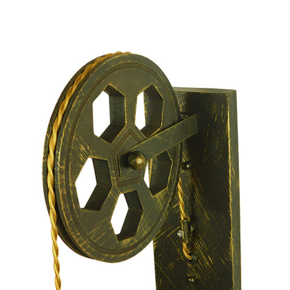 RYDON 01659 Vintage Φωτιστικό Τοίχου - Απλίκα με Ντουί 1 x E27 AC 220-240V IP20 - Μπρούτζινο Εφέ Σκουριάς - Μ15 x Π24 x Υ70