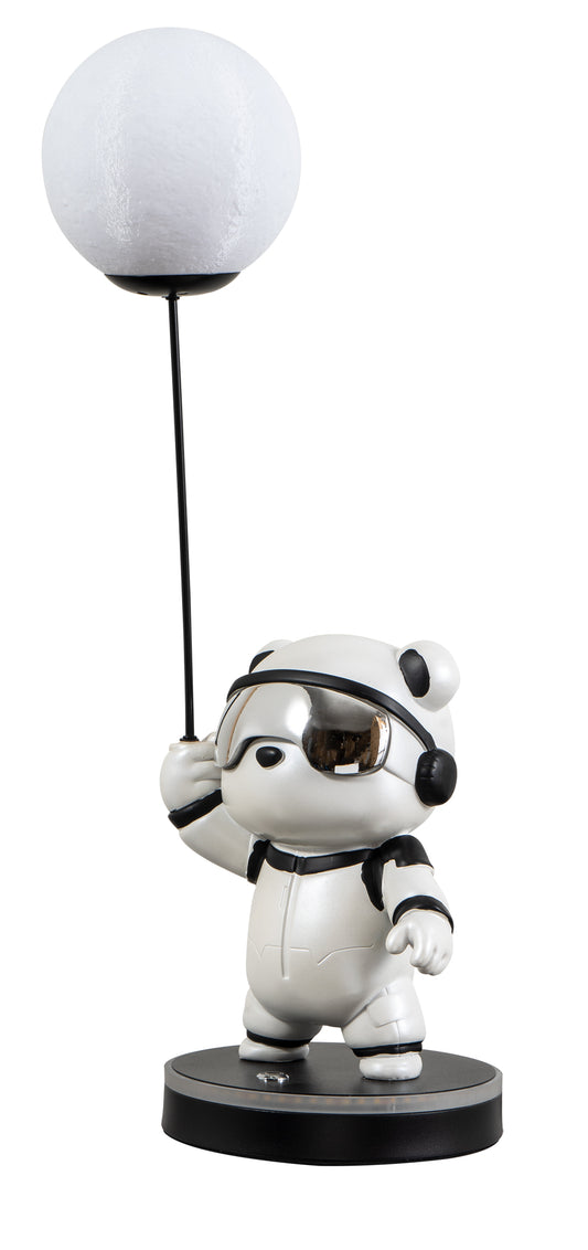 TLC 1112 WH ΠΟΡΤΑΤΙΦ ΑΡΚΟΥΔΟΣ ΛΕΥΚΟΣ ΜΕ ΜΠΑΛΟΝΙ ΦΩΤΙΖΟΜΕΝΟ & ΒΑΣΗ ΦΩΤΙΖΟΜΕΝΗ LED Φ30x65