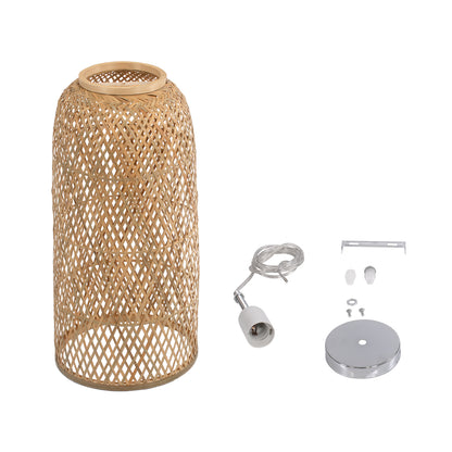 CALERO 01710 Boho Κρεμαστό Φωτιστικό Οροφής με Ντουί 1 x E27 AC 220-240V IP20 - Μπεζ - Μ25 x Π25 x Υ50