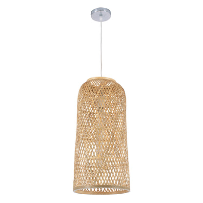 CALERO 01710 Boho Κρεμαστό Φωτιστικό Οροφής με Ντουί 1 x E27 AC 220-240V IP20 - Μπεζ - Μ25 x Π25 x Υ50