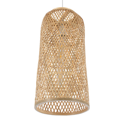 CALERO 01710 Boho Κρεμαστό Φωτιστικό Οροφής με Ντουί 1 x E27 AC 220-240V IP20 - Μπεζ - Μ25 x Π25 x Υ50