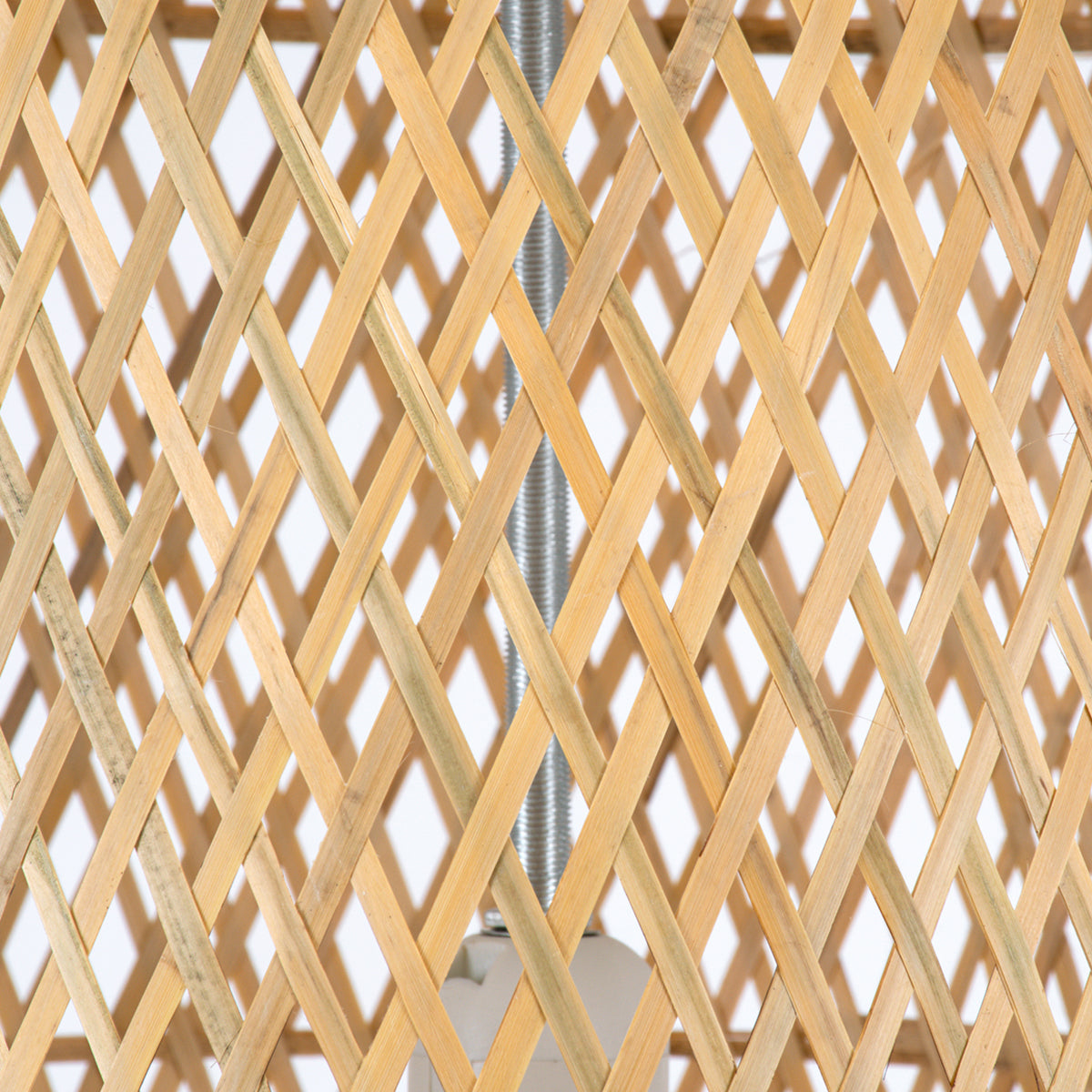 CALERO 01710 Boho Κρεμαστό Φωτιστικό Οροφής με Ντουί 1 x E27 AC 220-240V IP20 - Μπεζ - Μ25 x Π25 x Υ50