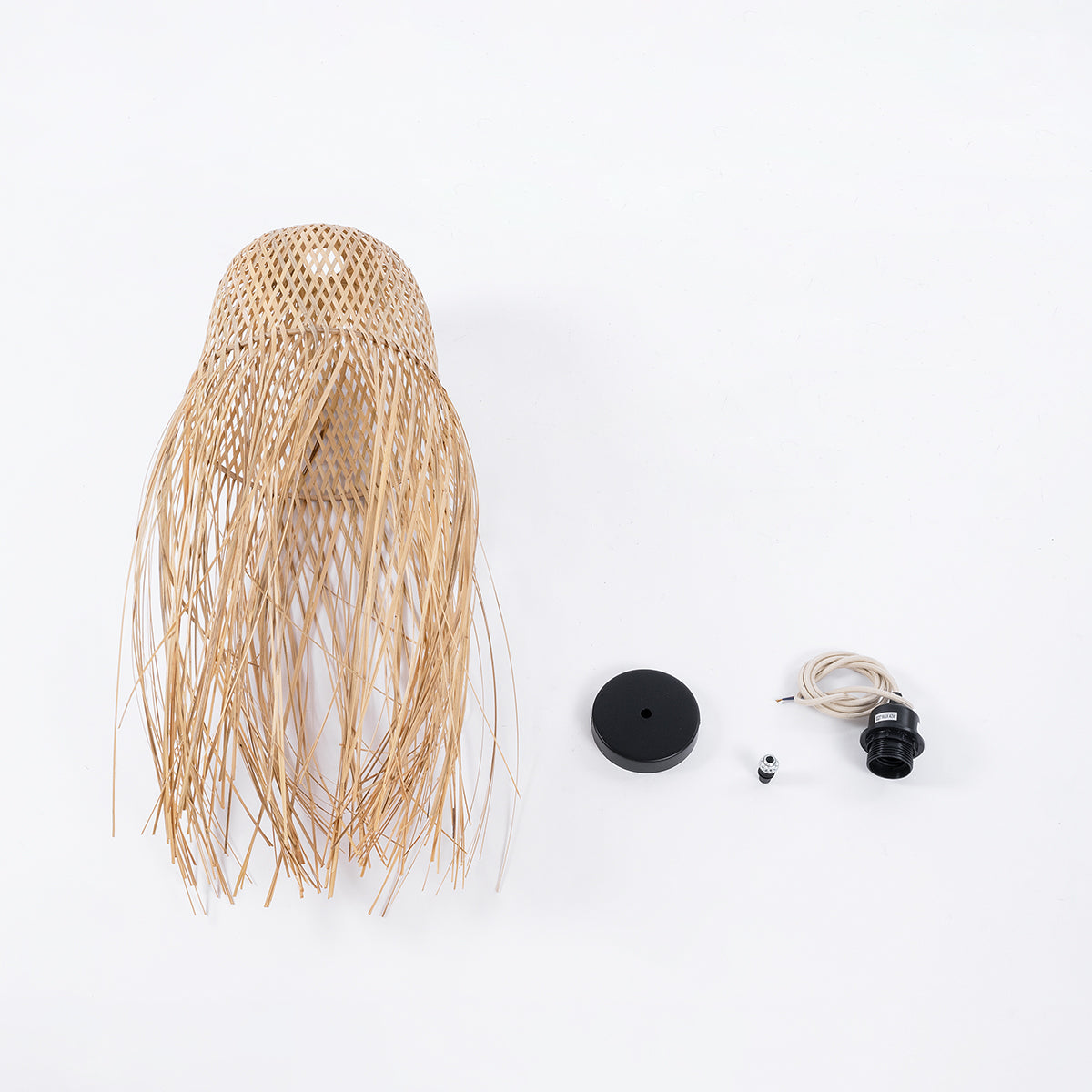 MANILA 01713 Boho Κρεμαστό Φωτιστικό Οροφής με Ντουί 1 x E27 AC 220-240V IP20 - Μπεζ - Μ25 x Π25 x Υ60