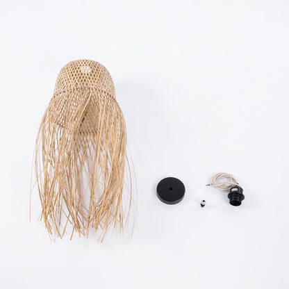 MANILA 01713 Boho Κρεμαστό Φωτιστικό Οροφής με Ντουί 1 x E27 AC 220-240V IP20 - Μπεζ - Μ25 x Π25 x Υ60